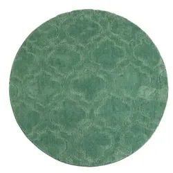 CASA FONDO 1 runde Fußmatte uni Struktur-Design Mikrofaser extra fein waschbar, Ø 100cm