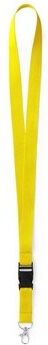 Lanyard publicitaire Kunel polyester jaune