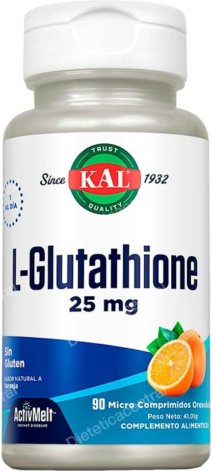 Solaray l-glutation 25mg. 90comp.sublinguales