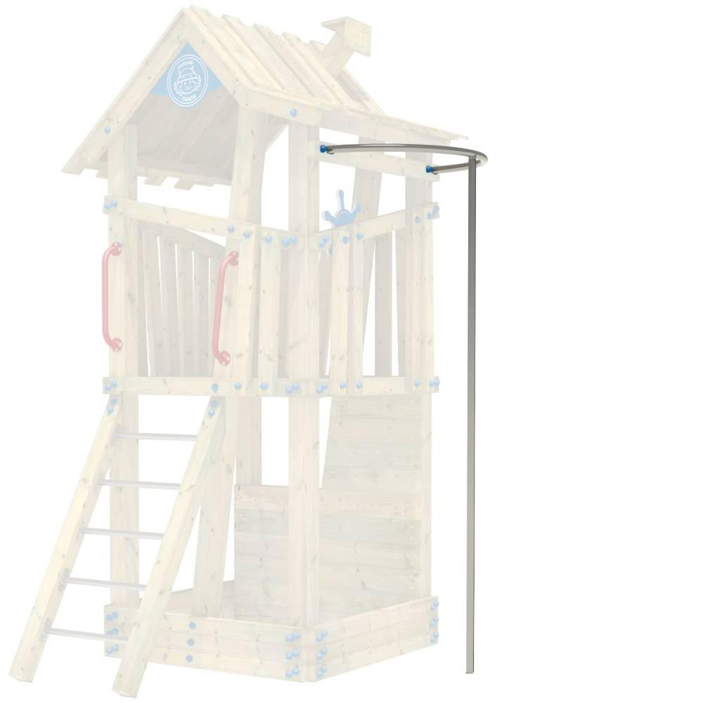 Powerglide Feuerwehrstange für öffentliche Spielplätze - Robuste Edelstahl Rutschstange 350 cm Länge und 38 mm Durchmesser - Witterungsfest - Wickey