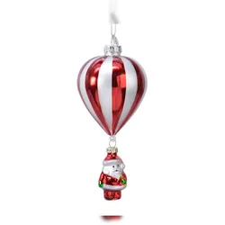 Christmas Decorations Christbaumschmuck Glas Weihnachtsmann Weihnachtskugeln Weihnachtsbaumschmuck rot