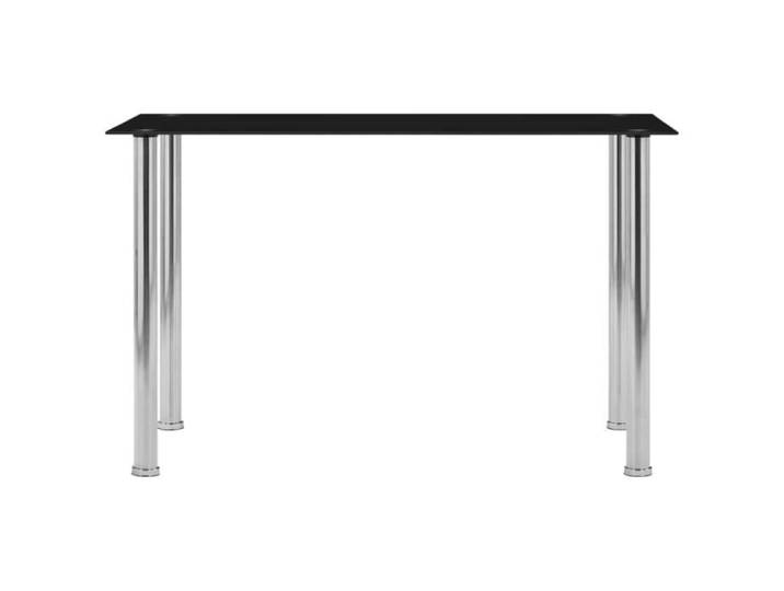 Mode 4563 Table de salle à manger de 4 à 6 personnes Décor - Table à manger Noir 120x60x75 cm Verre trempé