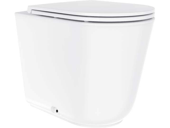 Tiefspül-WC WELLTIME Cascata Design , weiss (nano weiß), B:36cm H:43cm T:54cm, WCs, Tiefspül-WC, Vortex-Flush