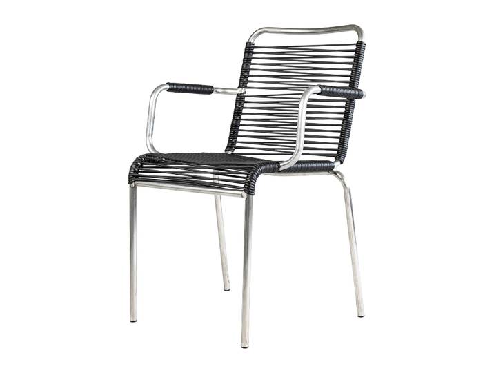 Fiam Fauteuil Mya aluminium Black