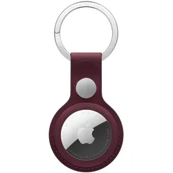 Apple AirTag Feingewebe Schlüsselanhänger - Burgunder