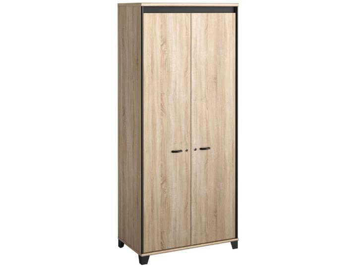 Armoire 2 portes effet bois clair