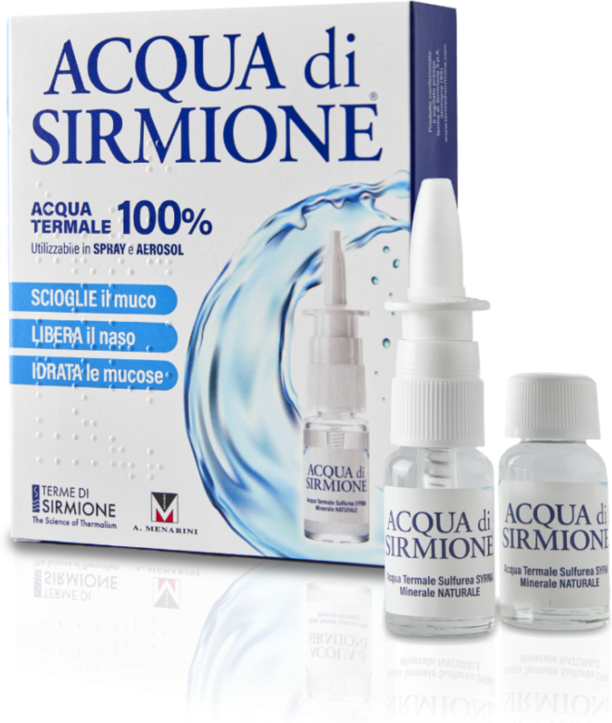 ACQUA DI SIRMIONE Acqua Termale Sulfurea 6 Flaconcini Da 15cc 