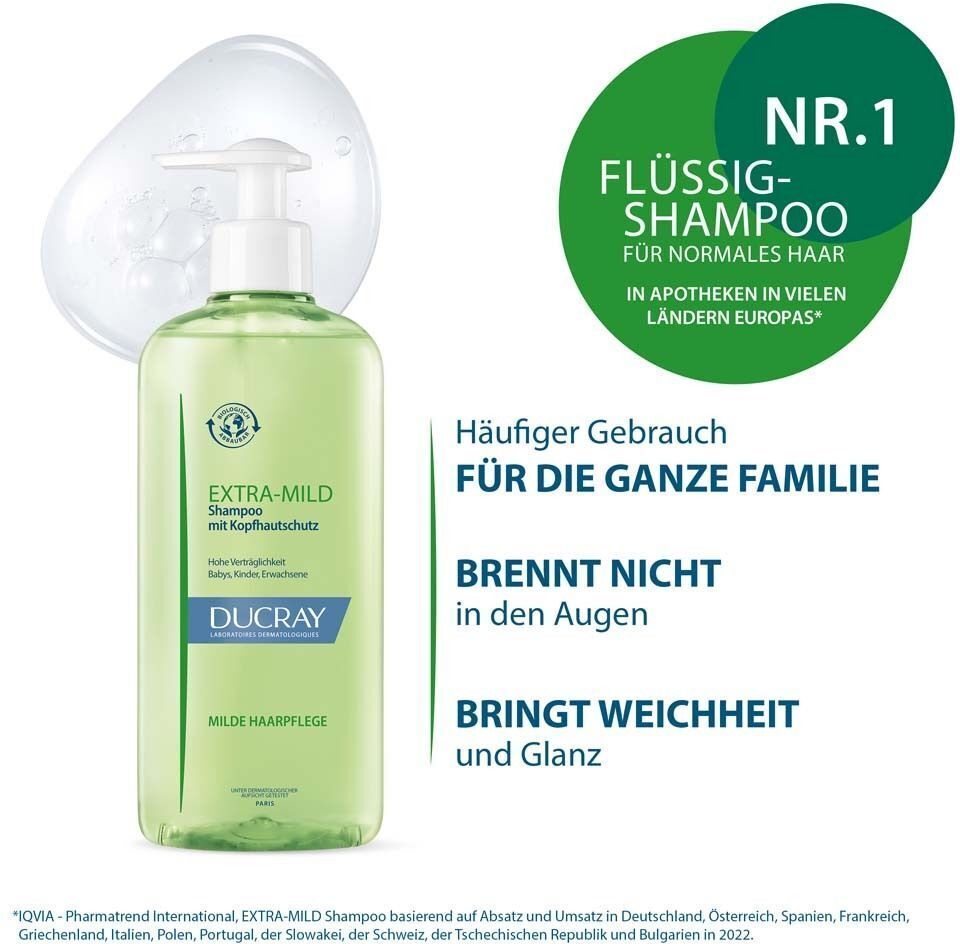 Ducray Extra Mild Shampoo 2x 2x400 ml