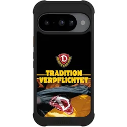 Nivocase Hülle für Google Pixel 10 Stossfeste Handyhülle NIVOmax Case Schwarz Fanartikel SG Dynamo Dresden (Google Pixel 10), Smartphone Hülle, Schwarz