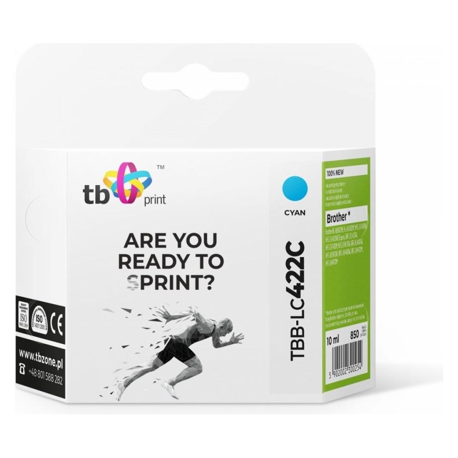 Print !Ink for Brother MFC-J53 40DW TBB-LC422C Cyan (C) (TBB-LC422C)
