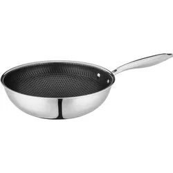 Mäser Wok, Edelstahl Hestia Schwarz / Silber