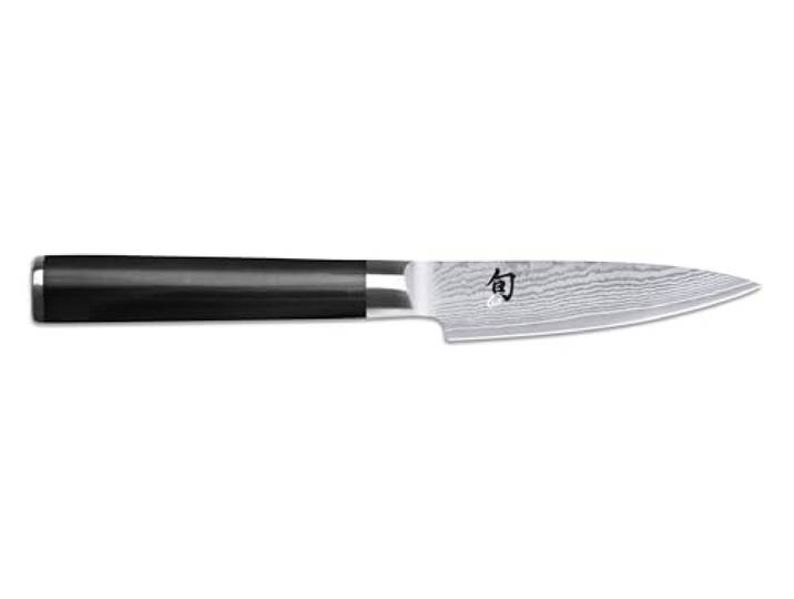 KAI Shun Classic japanisches Officemesser 9 cm Klingenlänge - Damastmesser 32 Lagen VG MAX Kern - 61 (±1) HRC - Pakkaholzgriff - Made in Japan - Gemüsemesser Schälmesser Spickmesser geschmiedet