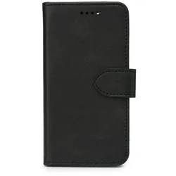 eSTUFF iPhone 17 WALES Leder-Klapphülle - Schwarz (Bulk)