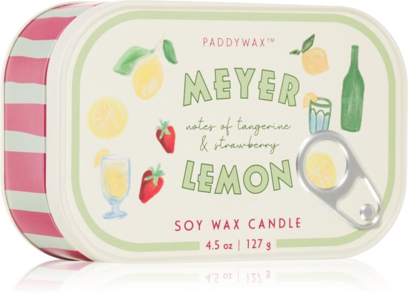 Paddywax Bistro Tin Meyer Lemon bougie parfumée en métal 127 g
