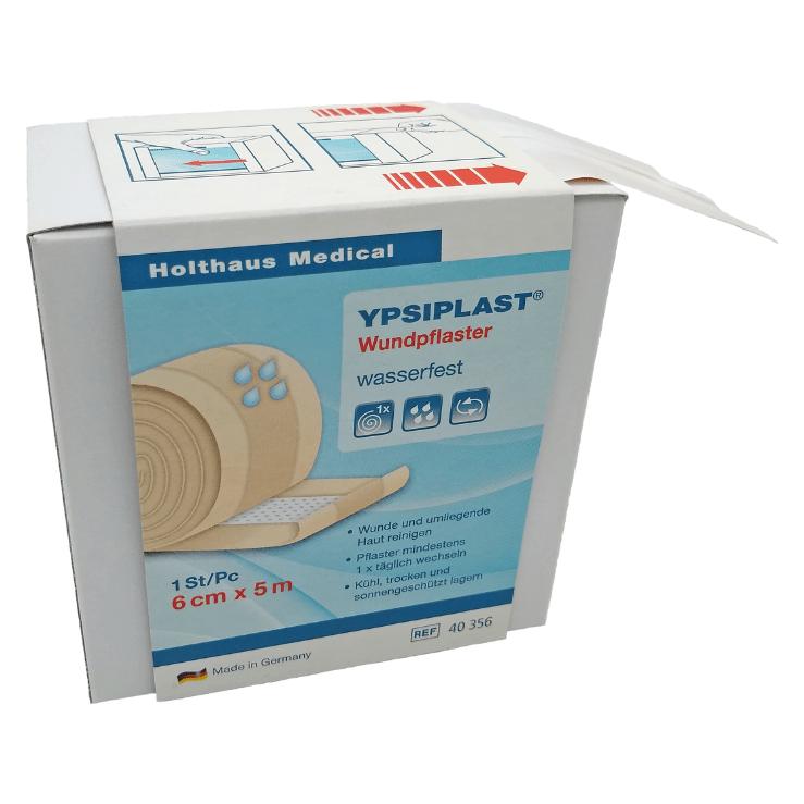 Holthaus Medical YPSIPLAST Wundpflaster Spenderbox wasserfest 6 cm x 5 m (1x) (40356)