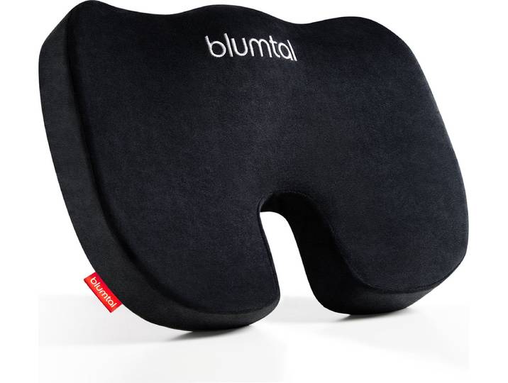 Blumtal Memory Foam Zitkussen - Bureaustoel - Autostoel - Stuitkussen - Ergonomisch Traagschuim Zitkussen - Medium