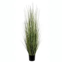Künstliche Pflanze Ziergras 153cm Grün ohne Übertopf