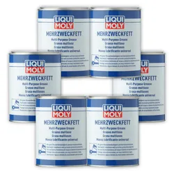 6x Schmierfett LIQUI MOLY 3553 Mehrzweckfett Wälzlagerfett Gleitlagerfett Fett 1Kg