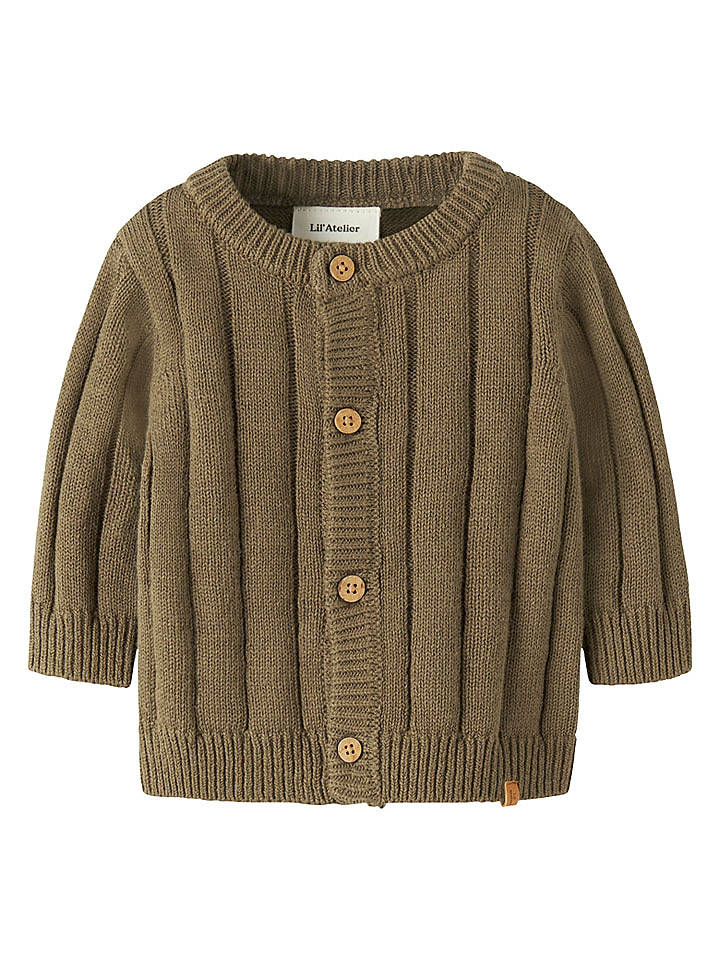 Lil Atelier Cardigan "Lomon" in Braun - 56