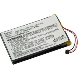Akku für NAVIGON 40 Plus, 3,7 V, 1200 mAh, Li-Polymer