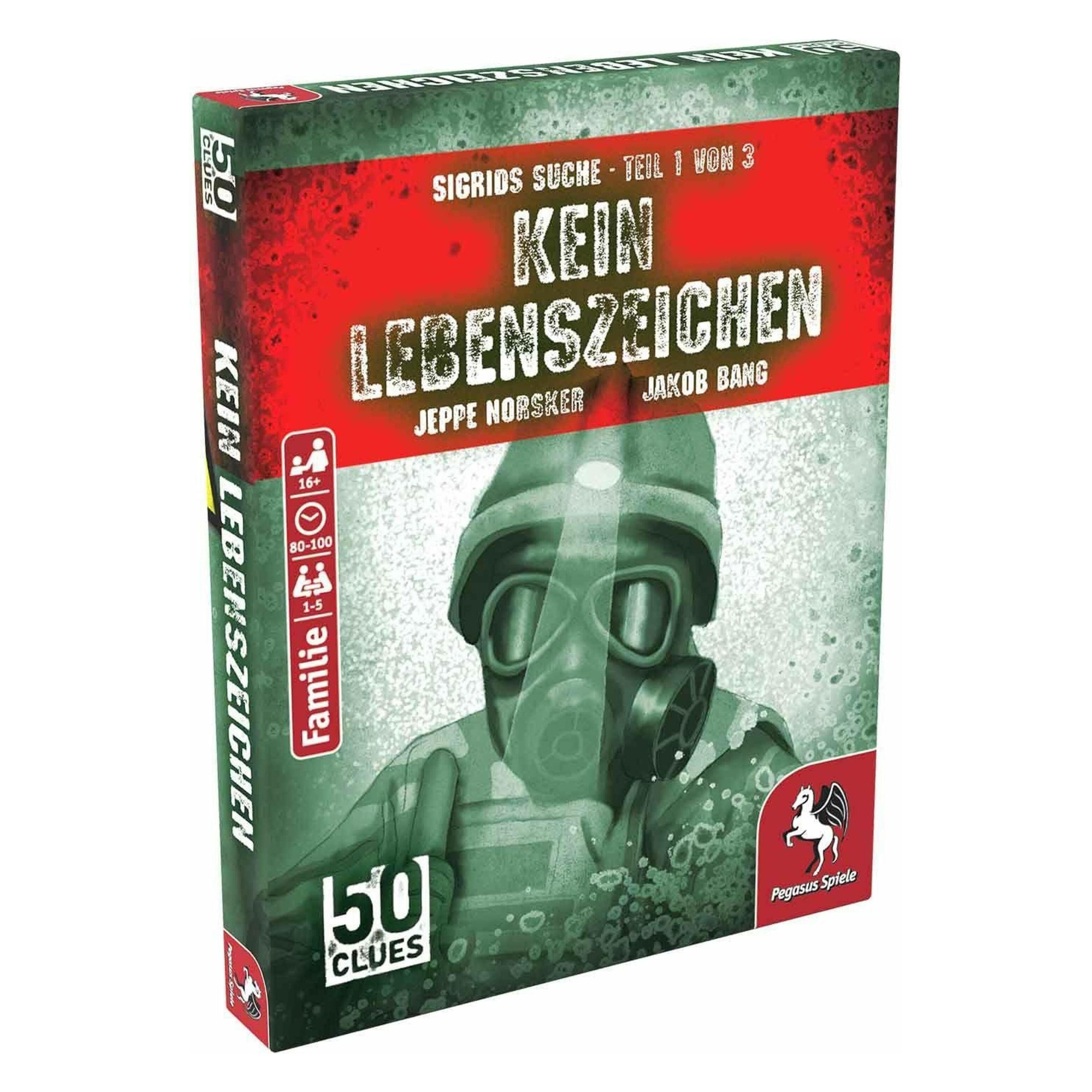 Pegasus 50 Clues - Kein Lebenszeichen (Sigrids Suche, Teil 1 von 3) (Deutsch, 1 - 5 Spieler) (19101G)