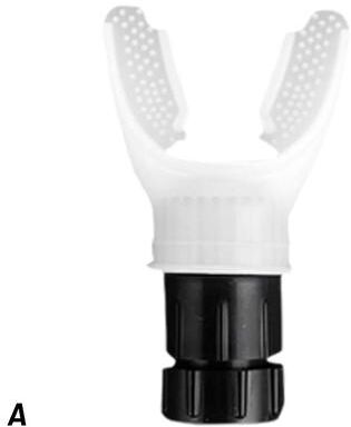 Friendly Fresh Finds Adjustable Silicone Breathing Trainer Portable Lung Capacity Trainer Exercise Device white