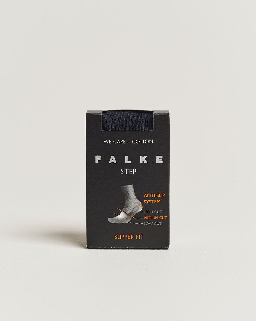 Falke Step In Box Loafer Sock Navy men 43-44 Blå