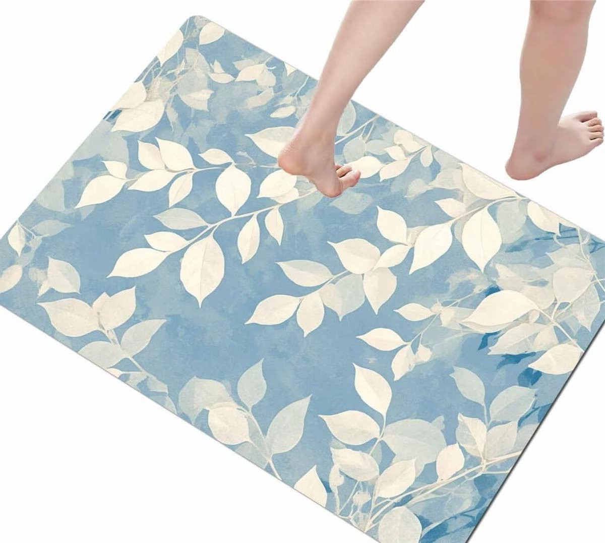 Badkamer Mat Douche Vloerkleed Groen Planten - 70 x 120 cm