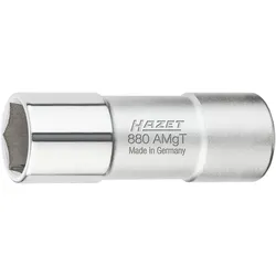 HAZET Zündkerzen Steckschlüsseleinsatz Vierkant 10 mm (3/8 Zoll) Außen Sechskant Profil 16 mm 5⁄8 - 880AMGT