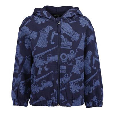 Sweatjacke BLUE SEVEN "Jungen Sweatjacke langarm", Jungen, Gr. 116, blau (5900, nachtblau), 100% Baumwolle, normal normal, Rundhals, normaler Saum, Sweatjacken Sweatjacke