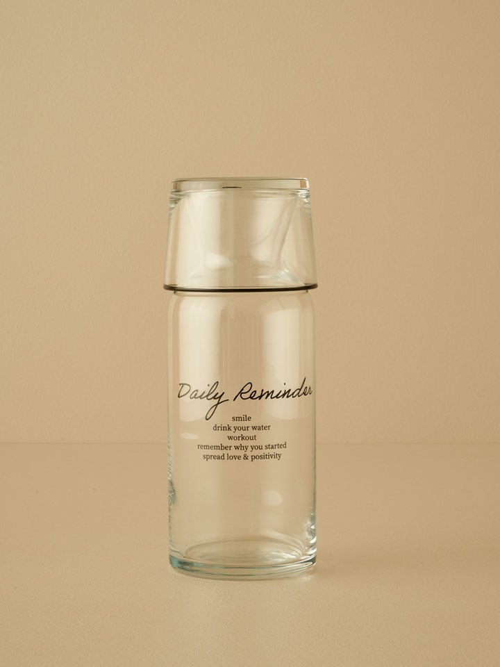 BELLA MAISON Karaffe "Daily Reminder" in Transparent/ Schwarz - 700 ml - onesize