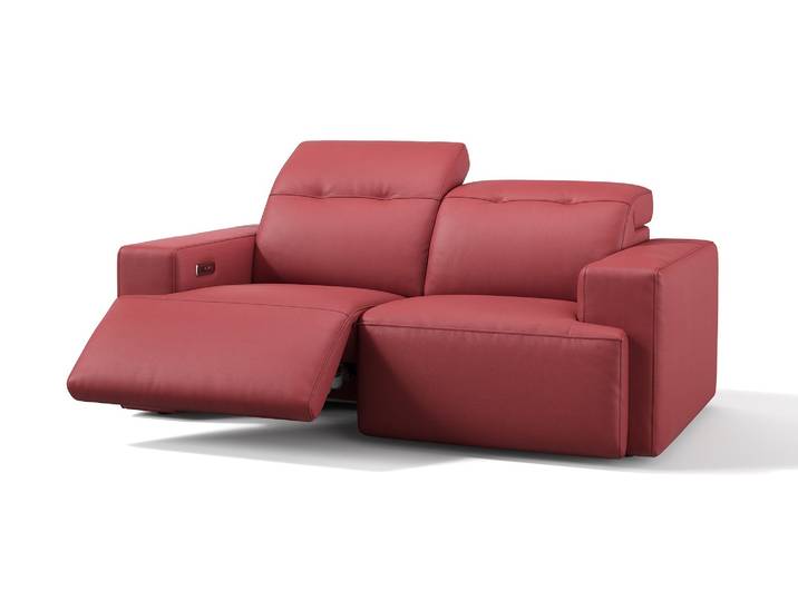 Leder 2-Sitzer SORANO Relaxsofa Funktionscouch elektrisch verstellbar Couch
