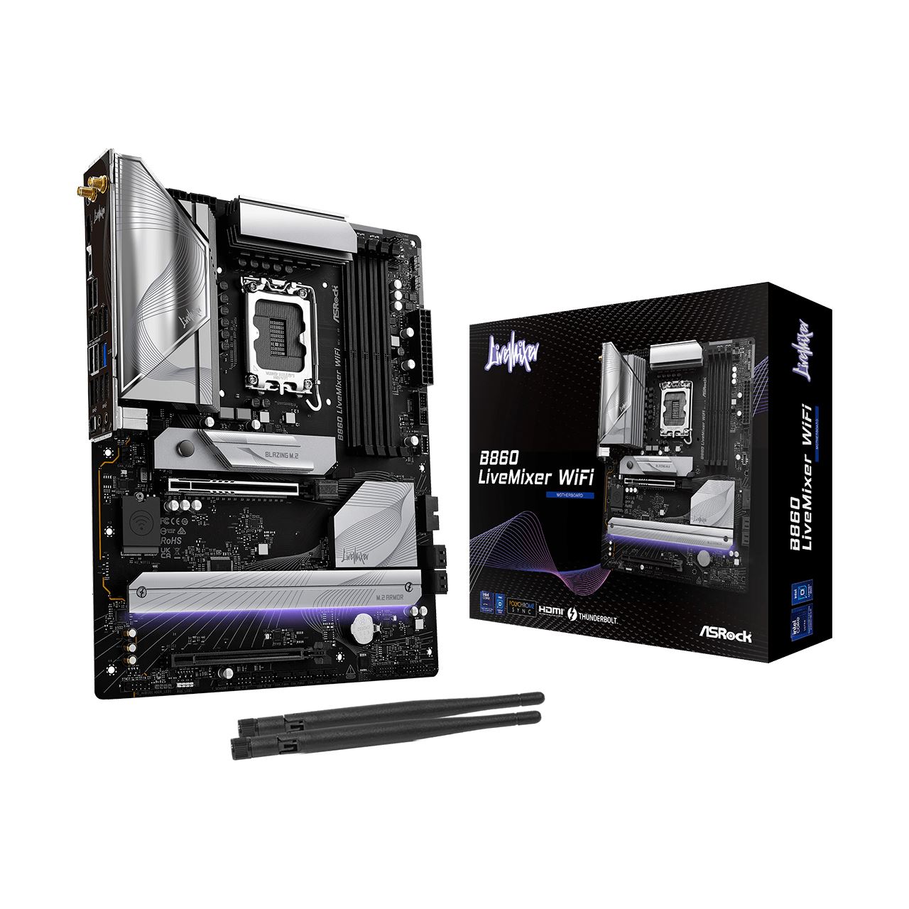 ASRock LiveMixer WiFi Intel B860 So.1851 DDR5 ATX Retail