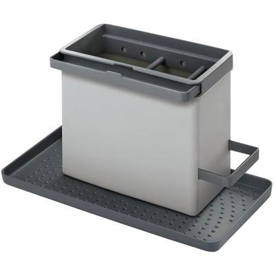 Geschirrständer METALTEX, grau (grau, schwarz), B:24cm H:14cm T:13cm, Metall, Geschirrständer
