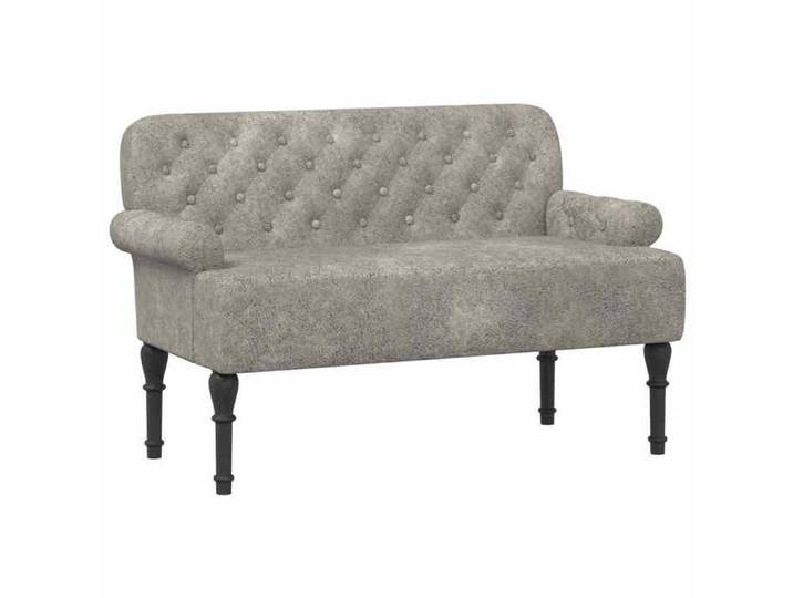 Elégance - Chic Banc d'entrée - Canapé love seat - avec capitonnage - en boutons - Gris clair - 120x65x78cm_0488564