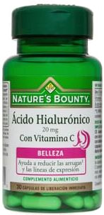 Natures Bounty Ácido Hialurónico 20mg Com Vitamina C 30 Caps