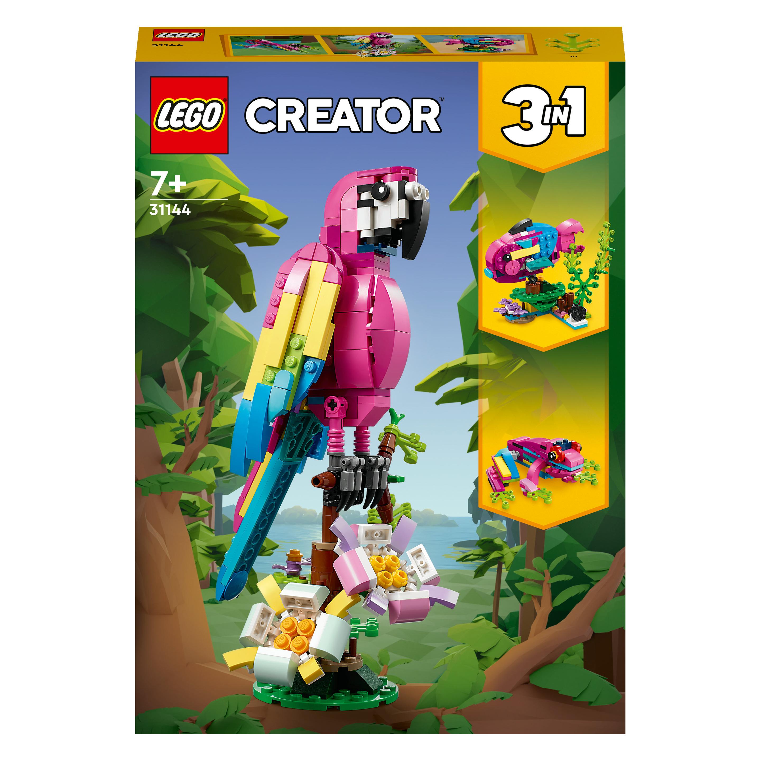 LEGO Exotischer pinkfarbener Papagei (31144, LEGO Creator 3-in-1) (31144)