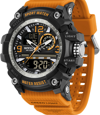 Modern Mode Marketplace AdventureMax Waterproof Digital Sports Watch For Students & Outdoor Athletes orange