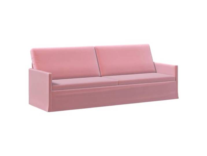 vidaXL 3-Sitzer Sofa Rosa 220 x 81 x 82 cm Samt (V)