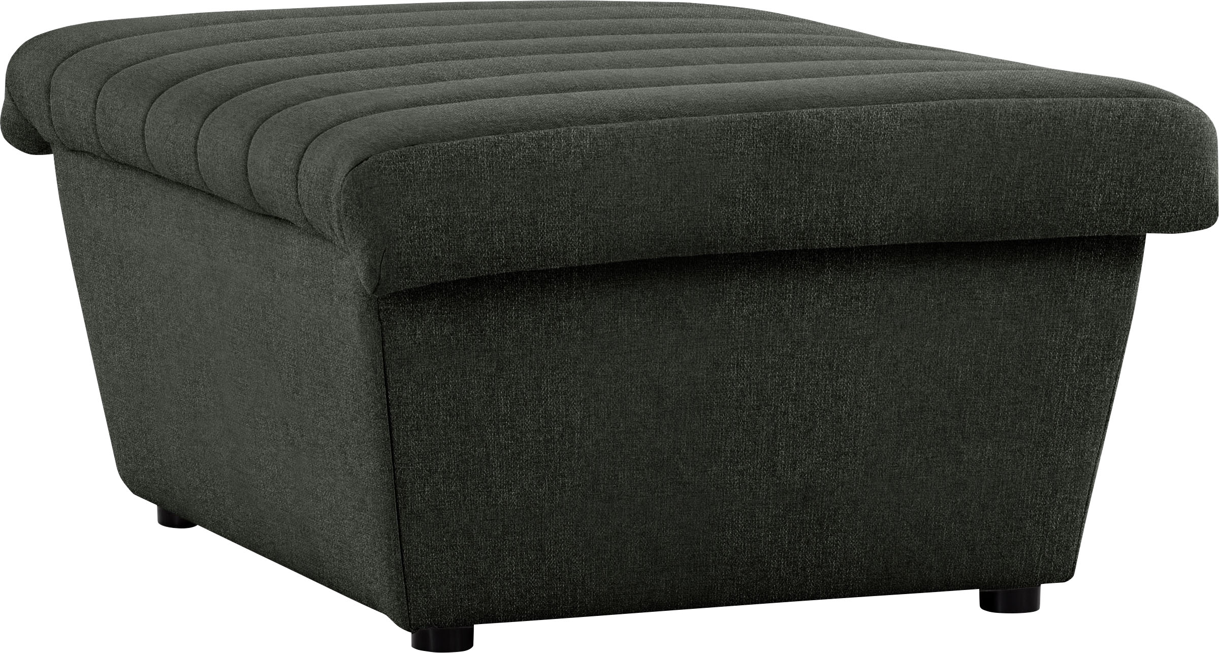 Hocker "LOOKS VIII", grün, B:90cm H:43cm T:105cm, 100% Polyester, LOOKS BY WOLFGANG JOOP, Hocker, Hocker, Quersteppung, passend zur Serie LOOKS VIII