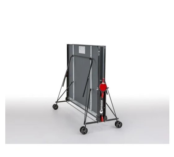 Sponeta - Tabelle Tabelle - Kompakte Tischtene -Tisch - externe Verwendung - Grau und Schwarz