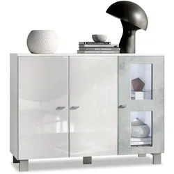 SIDEBOARD Denjo Tür in Beton Oxid Optik