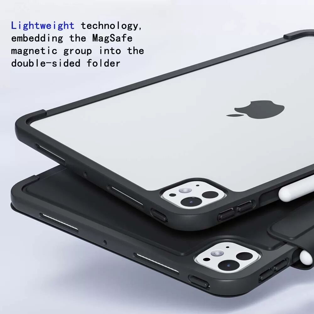 INF Étui de protection magnétique double face noir pour iPad Pro 5 11 pouces (2024)