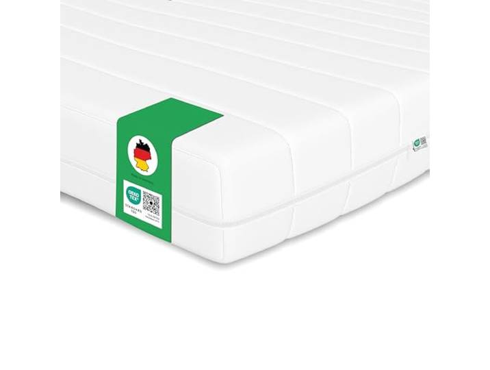 Schlaftroll Kaltschaummatratze 160x200 H2+H3 – 7Z – 15cm – Öko-Tex 7-Zonen Kaltschaum, Rollmatratze, waschbarer Bezug 60°, Made in Germany, Öko-Tex, für Lattenrost & Boxspringbett