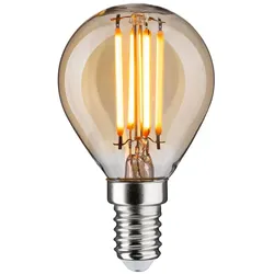 Paulmann 1879 Filament 230V 3-Step-Dim LED Tropfen E14 3 Step Dim 450lm 4,9W 1800K dimmbar Gold 29190