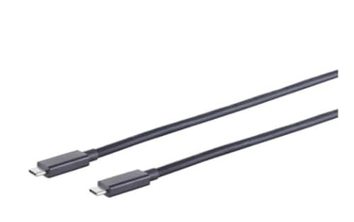 Shiverpeaks S/Conn Maximum Connectivity USB-C naar USB-C aansluitkabel, USB4 Gen 3x2, zwart, 1 m