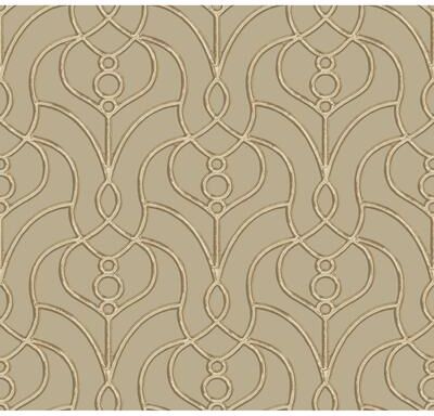 Candice Olson Divine Trellis Taupe Wallpaper
