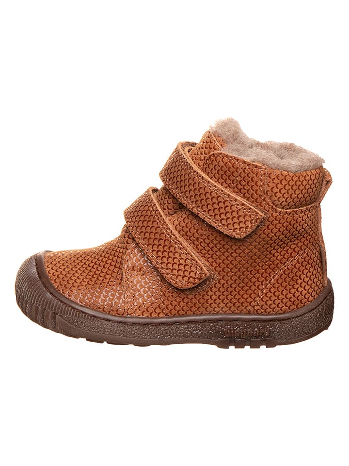 bisgaard Leder-Boots "Gorm" in Hellbraun - 28