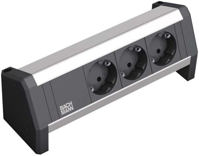 Bachmann Multiprise 3x avec protection sans câble d’alimentation 339.1002 (339.1002)