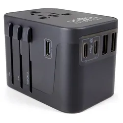 Origin Outdoors Universal Steckeradapter Weltenbummler - STK - schwarz